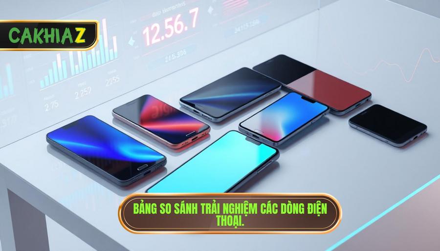 3. Bảng so sánh trải nghiệm các dòng điện thoại.