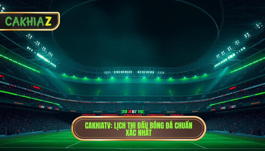 Lịch thi đấu bóng đá hôm nay tại CakhiaTV